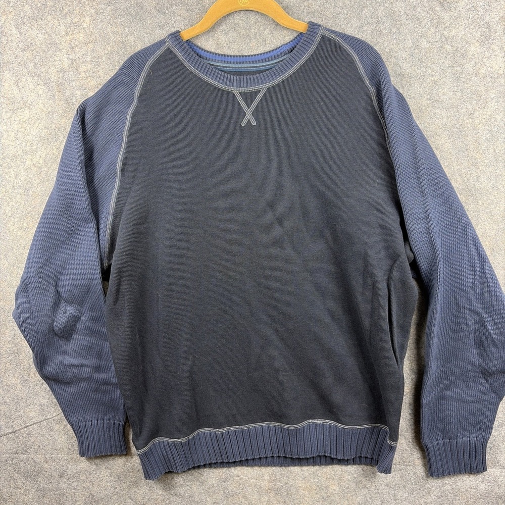 Tommy Bahama Crewneck Blue Pullover Men's Sweater Size XL